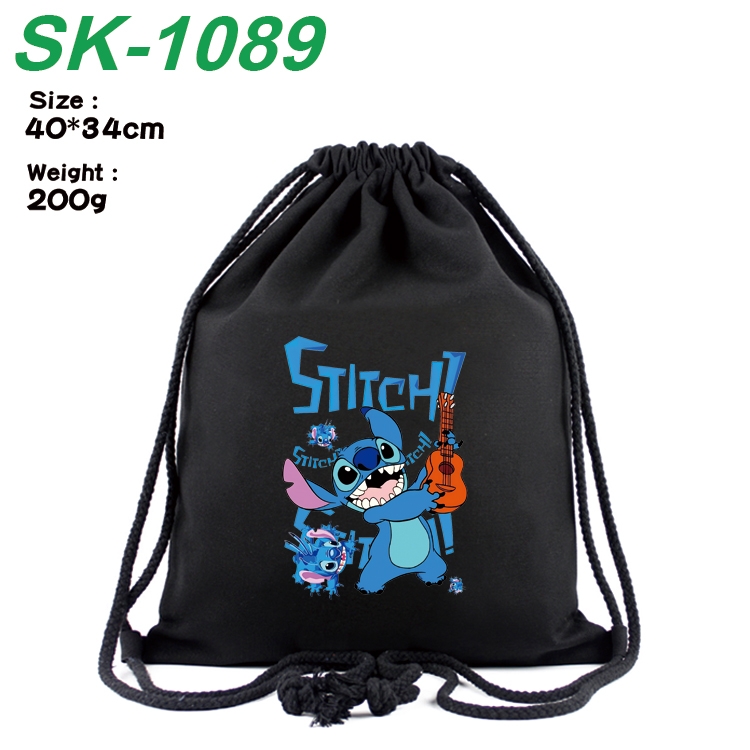 Lilo & Stitch Anime Coloring Book Drawstring Backpack 40X34cm 200g