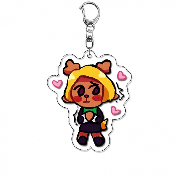 Triangular Rune Anime Acrylic Keychain Charm price for 5 pcs