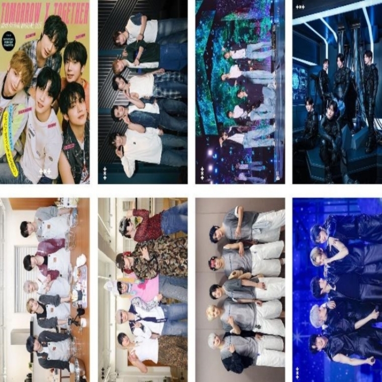 TXT Embossed poster 8 pcs a set 42X29CM price for 5 sets