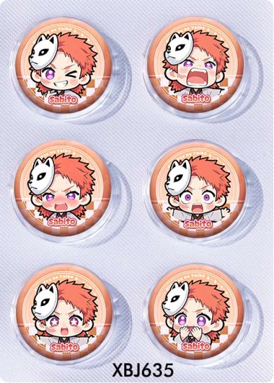 Demon Slayer Kimets Anime peripheral pill bar badge 25mm a set of 6 price for 5 sets