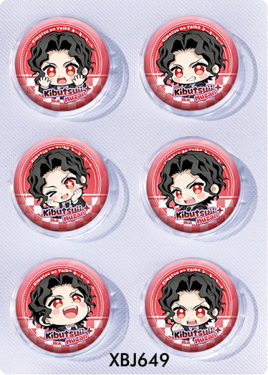 Demon Slayer Kimets Anime peripheral pill bar badge 25mm a set of 6 price for 5 sets