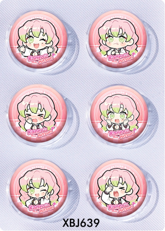 Demon Slayer Kimets Anime peripheral pill bar badge 25mm a set of 6 price for 5 sets
