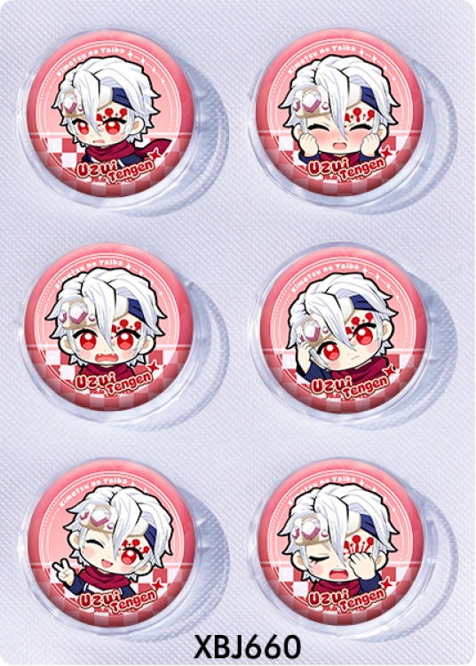 Demon Slayer Kimets Anime peripheral pill bar badge 25mm a set of 6 price for 5 sets