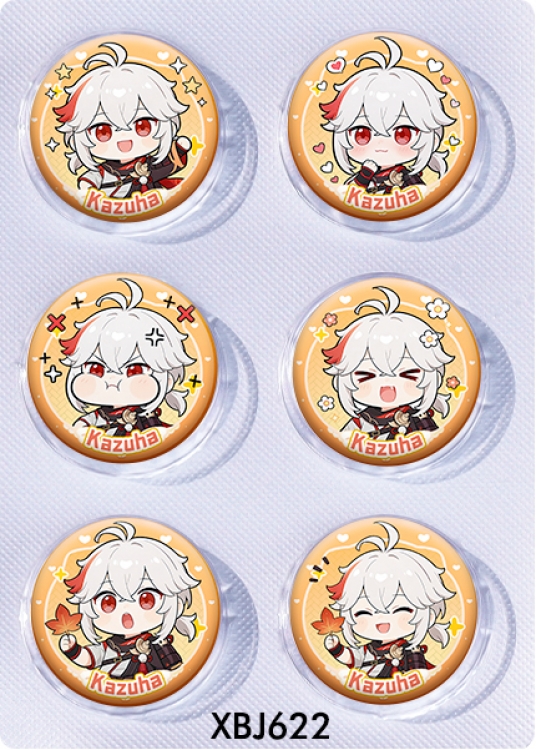 Genshin Impact Anime peripheral pill bar badge 25mm a set of 6 price for 5 sets 