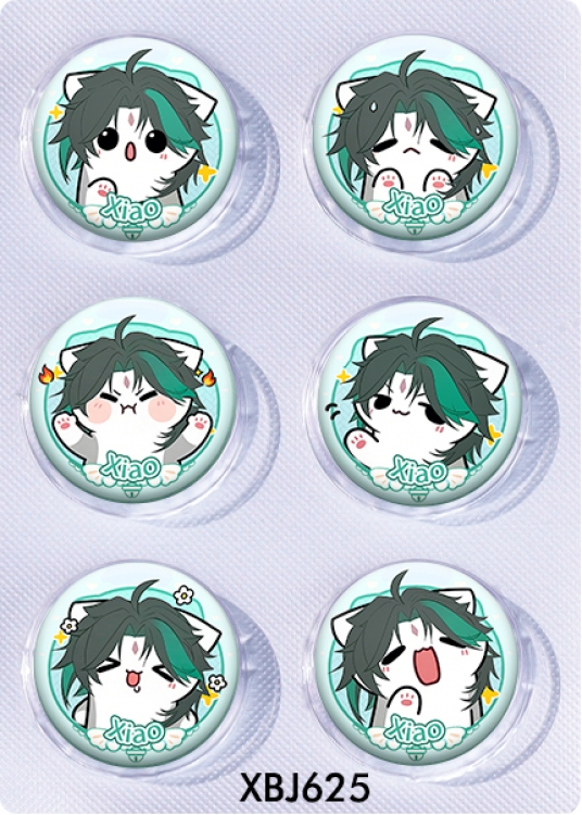Genshin Impact Anime peripheral pill bar badge 25mm a set of 6 price for 5 sets 