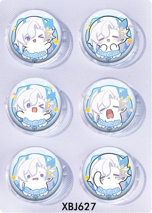 Genshin Impact Anime peripheral pill bar badge 25mm a set of 6 price for 5 sets 