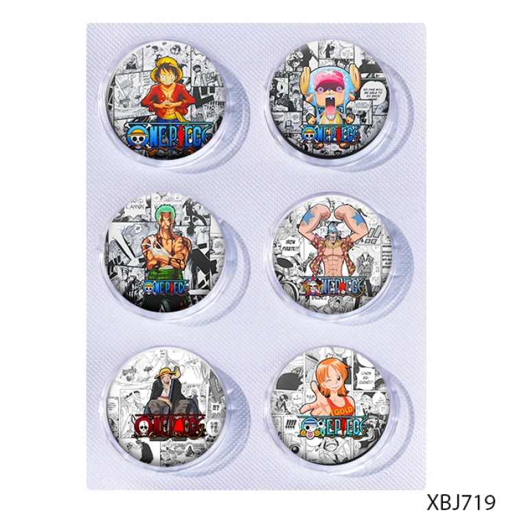 One Piece Anime peripheral pill bar badge 25mm a set of 6 price for 5 sets 