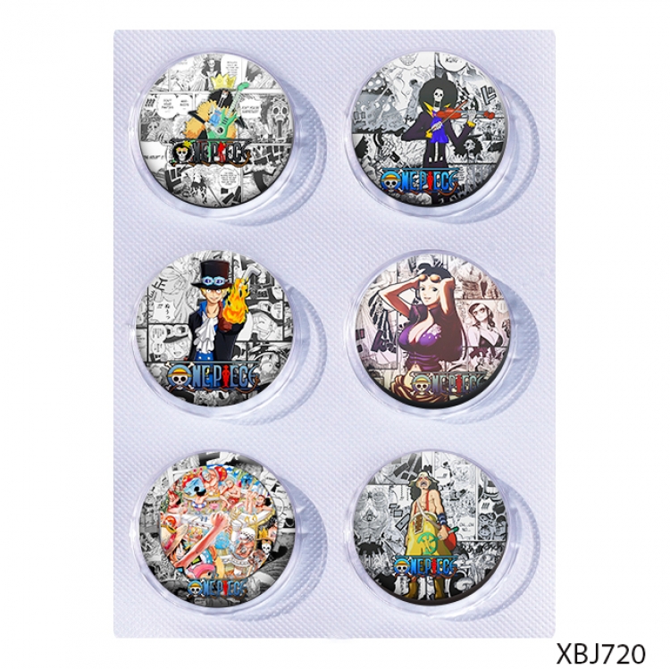 One Piece Anime peripheral pill bar badge 25mm a set of 6 price for 5 sets 
