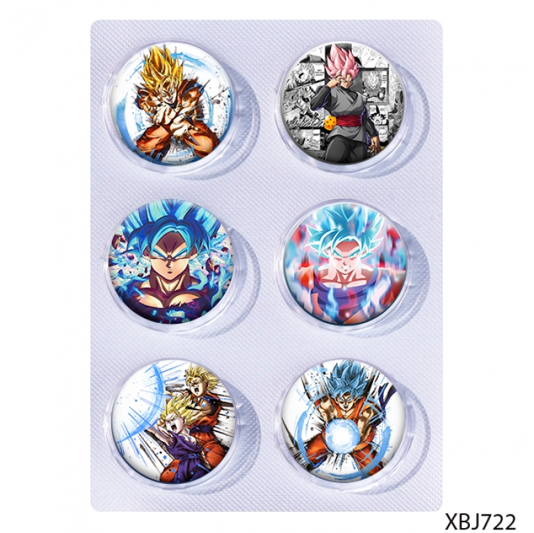DRAGON BALL Anime peripheral pill bar badge 25mm a set of 6 price for 5 sets 