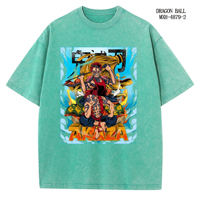 Demon Slayer Kimets Anime peripheral pure cotton washed and worn T-shirt from S to 2XL