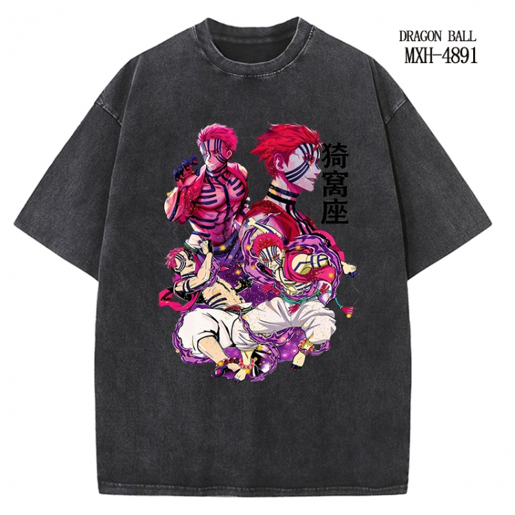 Demon Slayer Kimets Anime peripheral pure cotton washed and worn T-shirt from S to 2XL