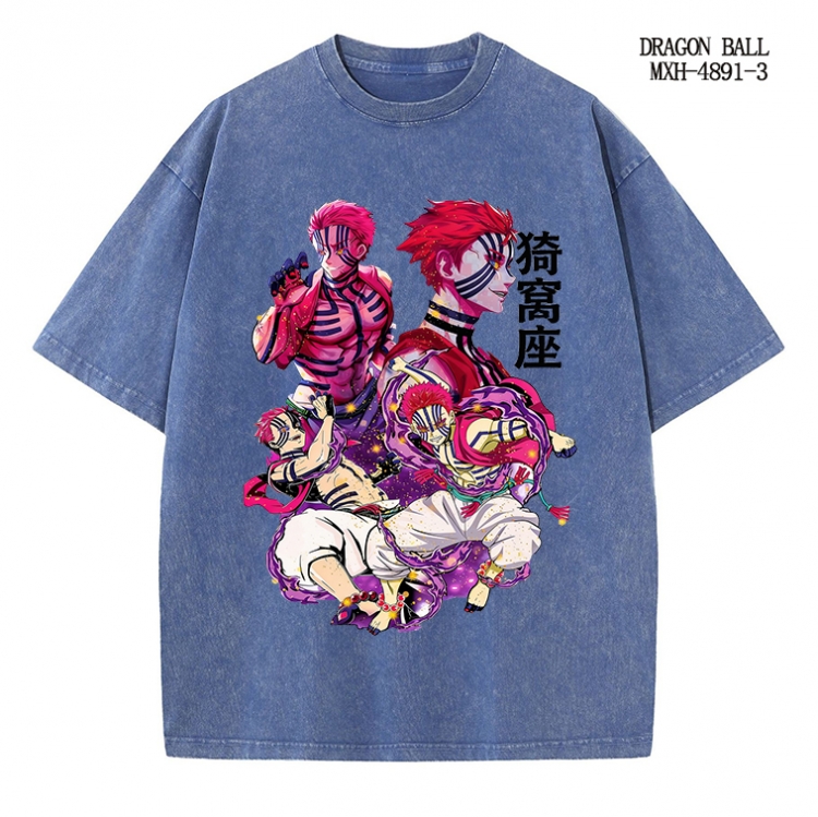 Demon Slayer Kimets Anime peripheral pure cotton washed and worn T-shirt from S to 2XL