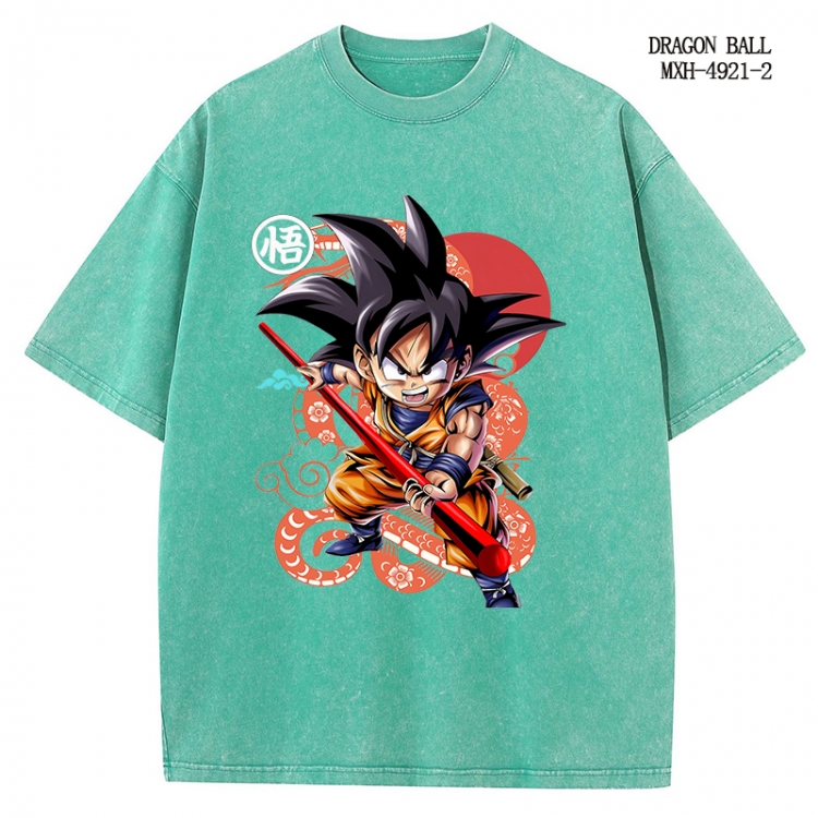 DRAGON BALL Anime peripheral pure cotton washed and worn T-shirt from S to 2XL