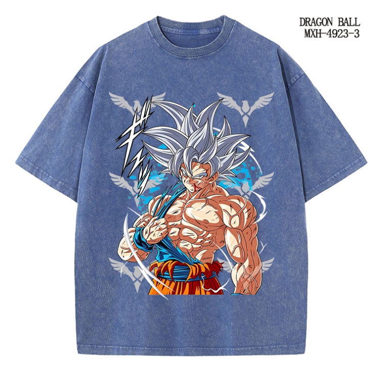 DRAGON BALL Anime peripheral pure cotton washed and worn T-shirt from S to 2XL