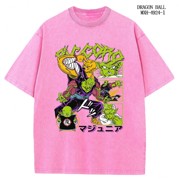 DRAGON BALL Anime peripheral pure cotton washed and worn T-shirt from S to 2XL