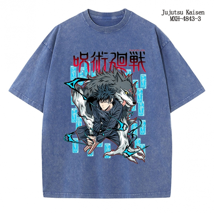 Jujutsu Kaisen Anime peripheral pure cotton washed and worn T-shirt from S to 2XL