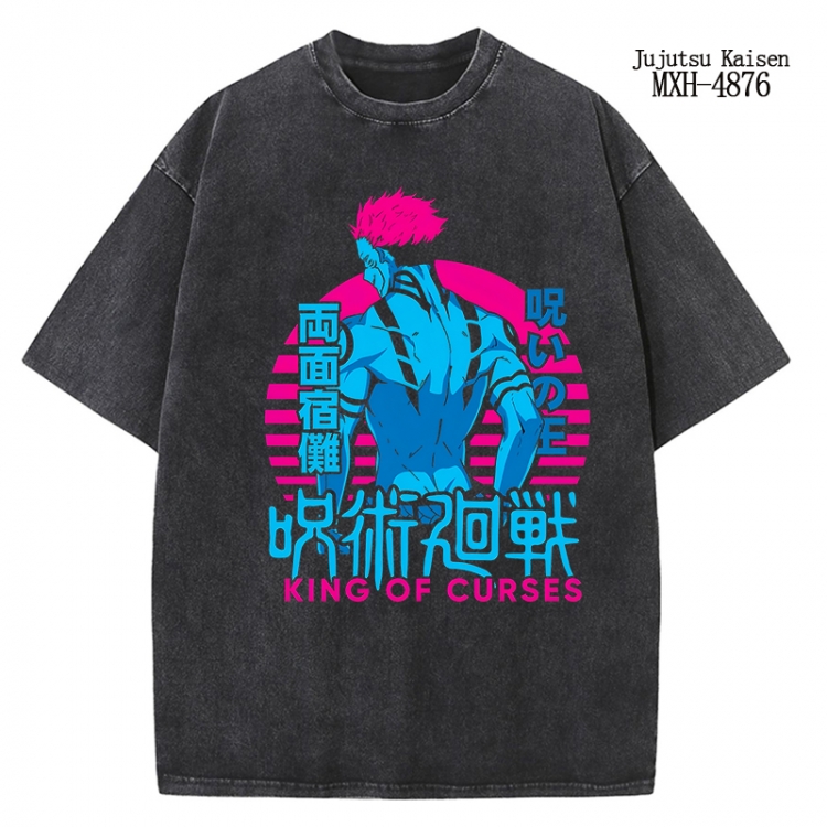 Jujutsu Kaisen Anime peripheral pure cotton washed and worn T-shirt from S to 2XL