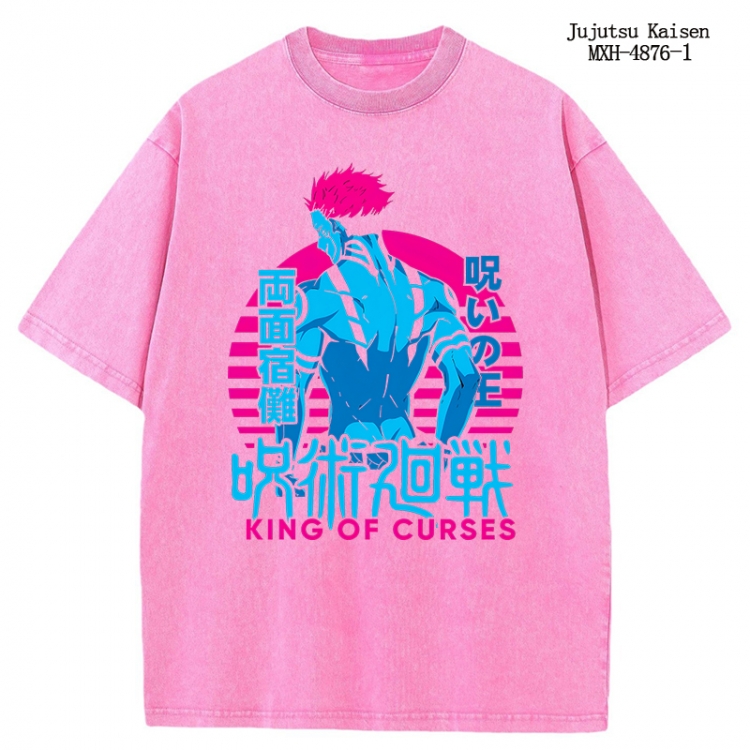 Jujutsu Kaisen Anime peripheral pure cotton washed and worn T-shirt from S to 2XL