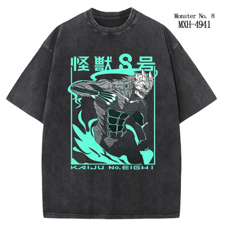 KAIJU NUMBER EIGHT Anime peripheral pure cotton washed and worn T-shirt from S to 2XL