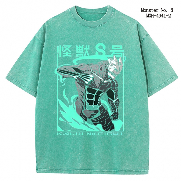 KAIJU NUMBER EIGHT Anime peripheral pure cotton washed and worn T-shirt from S to 2XL