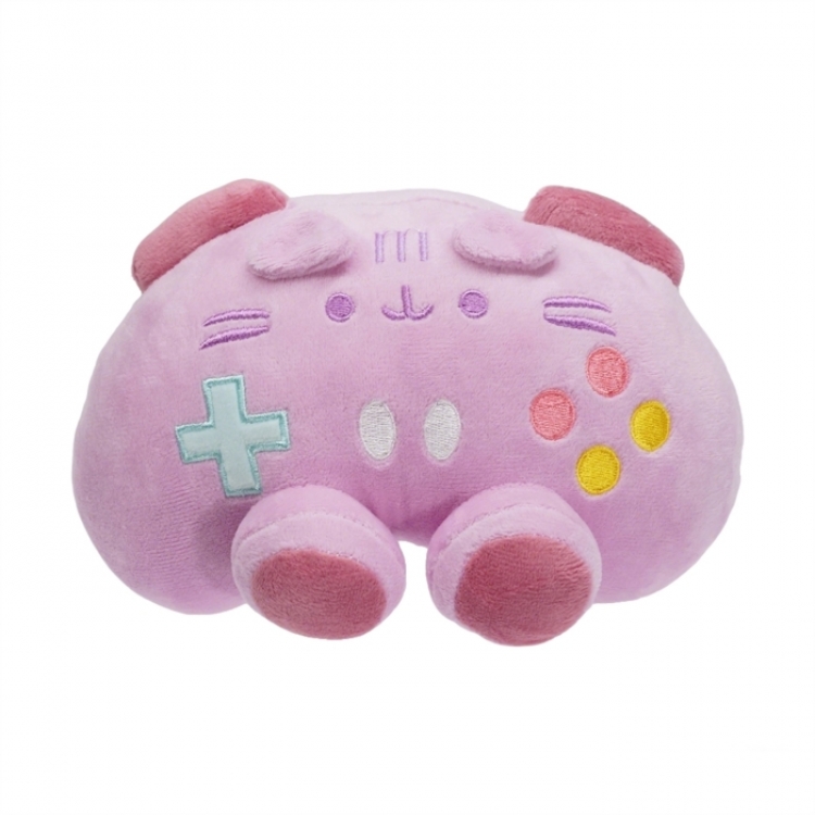 Pink handle cat Anime peripheral plush toys 12x20cm 130g
