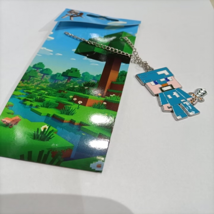 Minecraft Anime cartoon metal necklace pendant price for 5 pcs