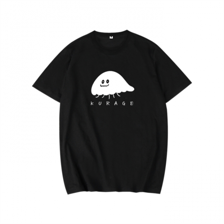 Yagate Kimi ni Naru Anime peripheral black and white short-sleeved T-shirt from S to 3XL