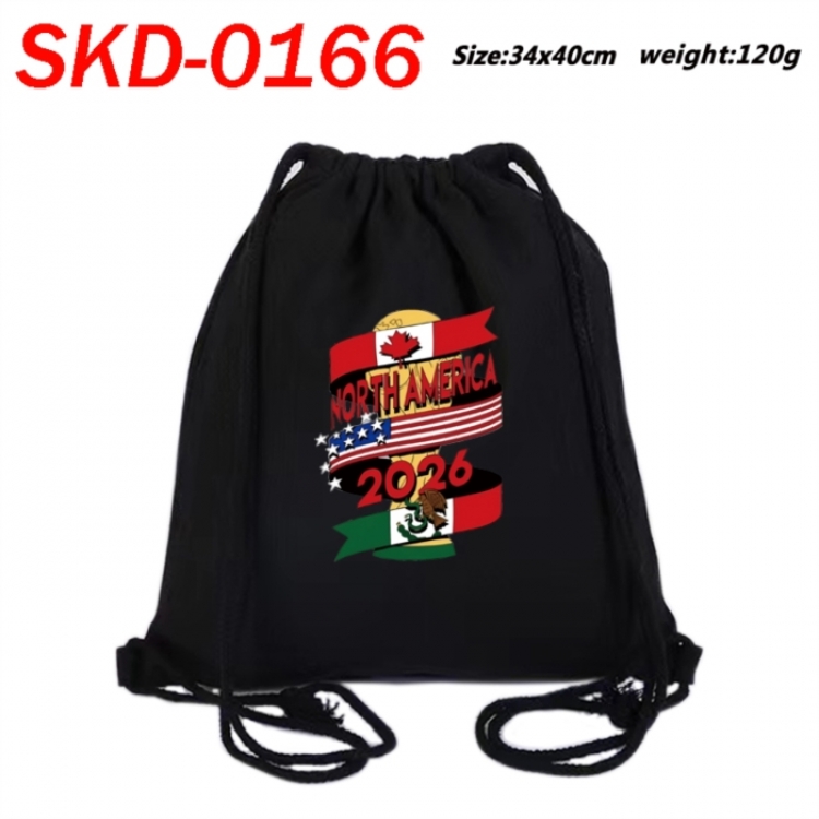 World Cup Anime Colored Drawstring Bag Backpack 40X34cm 120g