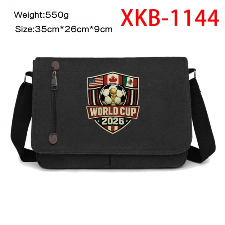 World Cup  Anime Retro Canvas Shoulder Bag Crossbody Bag Mailman Bag 35x26x9cm