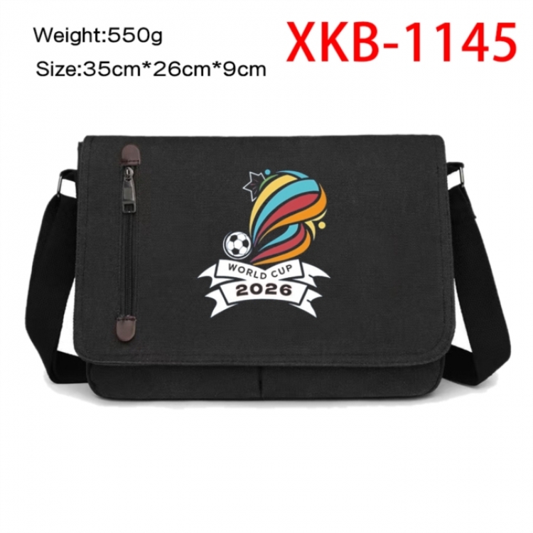 World Cup  Anime Retro Canvas Shoulder Bag Crossbody Bag Mailman Bag 35x26x9cm