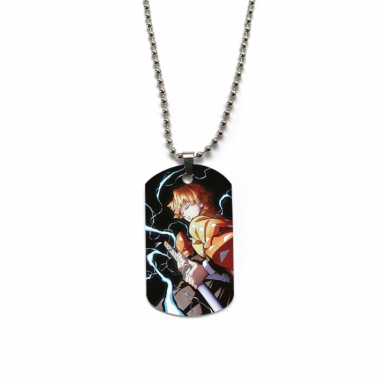 Demon Slayer Kimets Anime double-sided full color printed military brand necklace price for 5 pcs