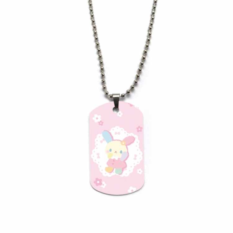 Sanrio Anime double-sided full color printed military brand necklace price for 5 pcs