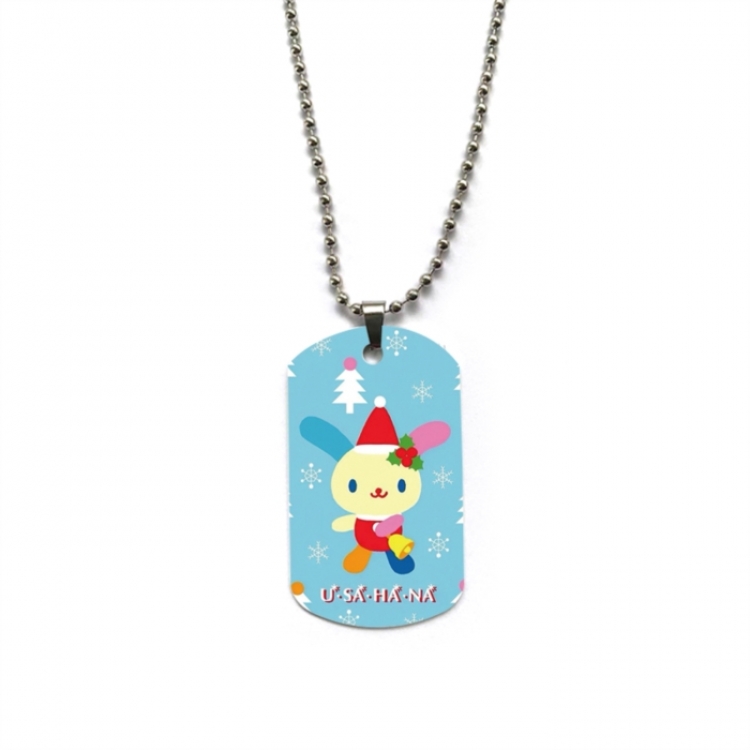Sanrio Anime double-sided full color printed military brand necklace price for 5 pcs
