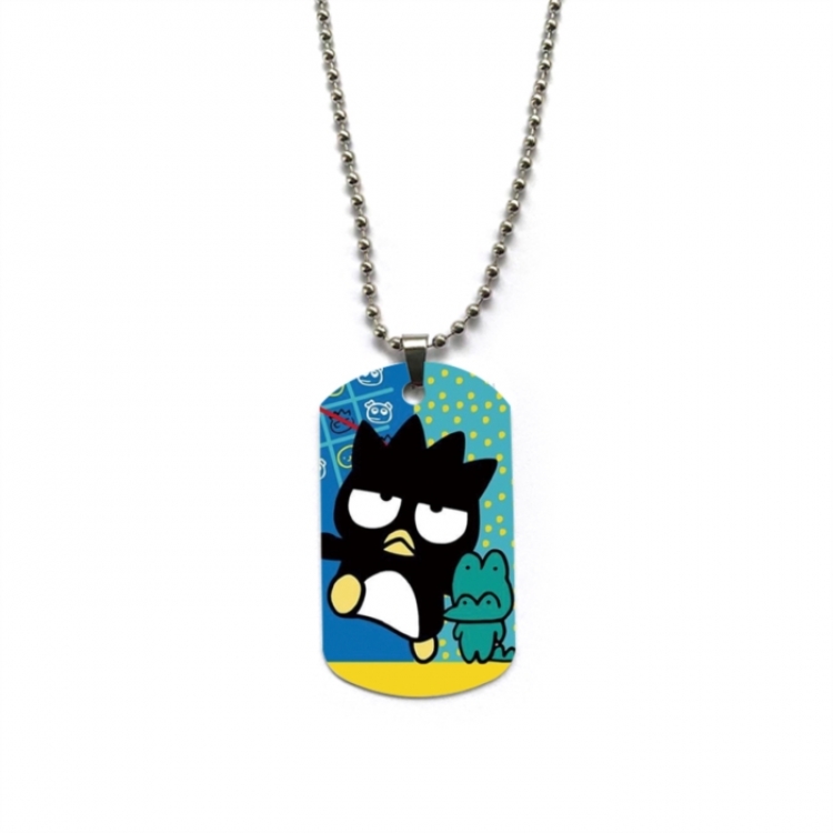 BAD BADTZ-MARU Anime double-sided full color printed military brand necklace price for 5 pcs