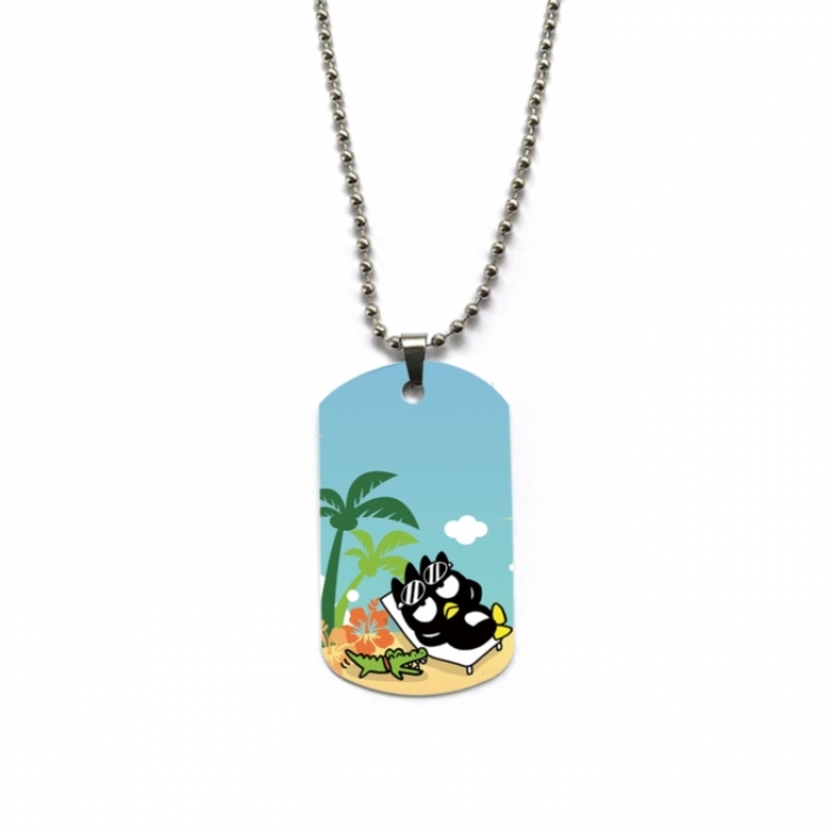 BAD BADTZ-MARU Anime double-sided full color printed military brand necklace price for 5 pcs