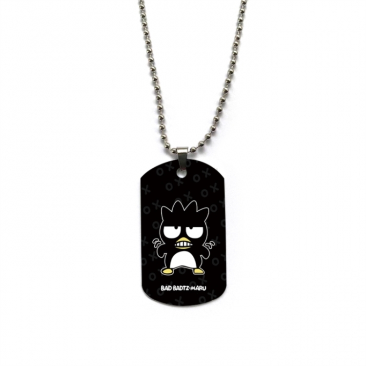 BAD BADTZ-MARU Anime double-sided full color printed military brand necklace price for 5 pcs