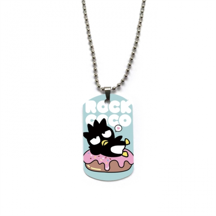 BAD BADTZ-MARU Anime double-sided full color printed military brand necklace price for 5 pcs