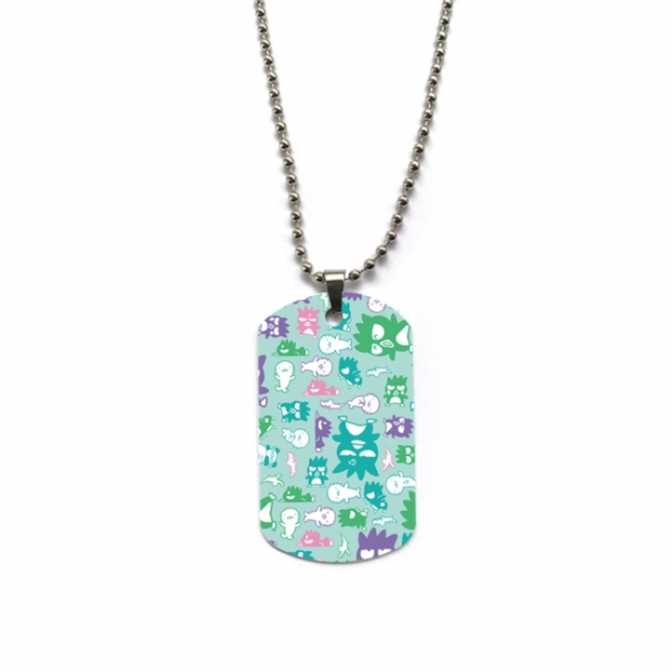 BAD BADTZ-MARU Anime double-sided full color printed military brand necklace price for 5 pcs