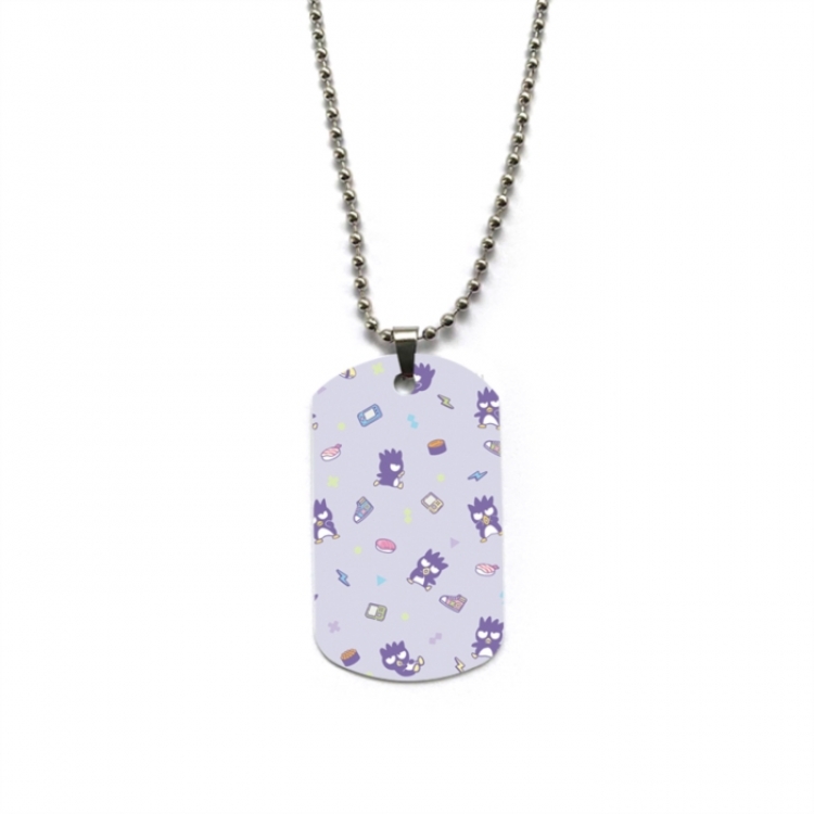 BAD BADTZ-MARU Anime double-sided full color printed military brand necklace price for 5 pcs