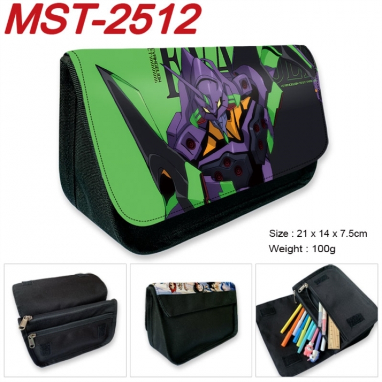 EVA Anime Velcro canvas zipper pencil case Pencil Bag 21x14x7.5cm