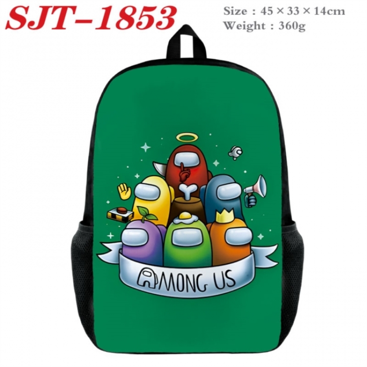 Among Us Anime nylon canvas backpack student backpack 45x33x14cm