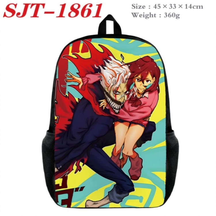 DANDADAN Anime nylon canvas backpack student backpack 45x33x14cm