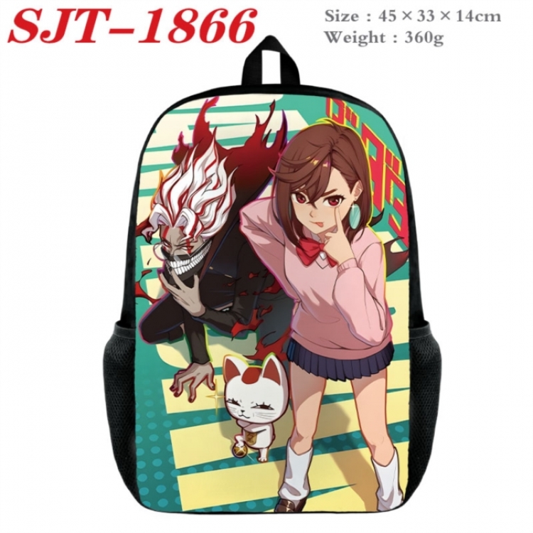 DANDADAN Anime nylon canvas backpack student backpack 45x33x14cm