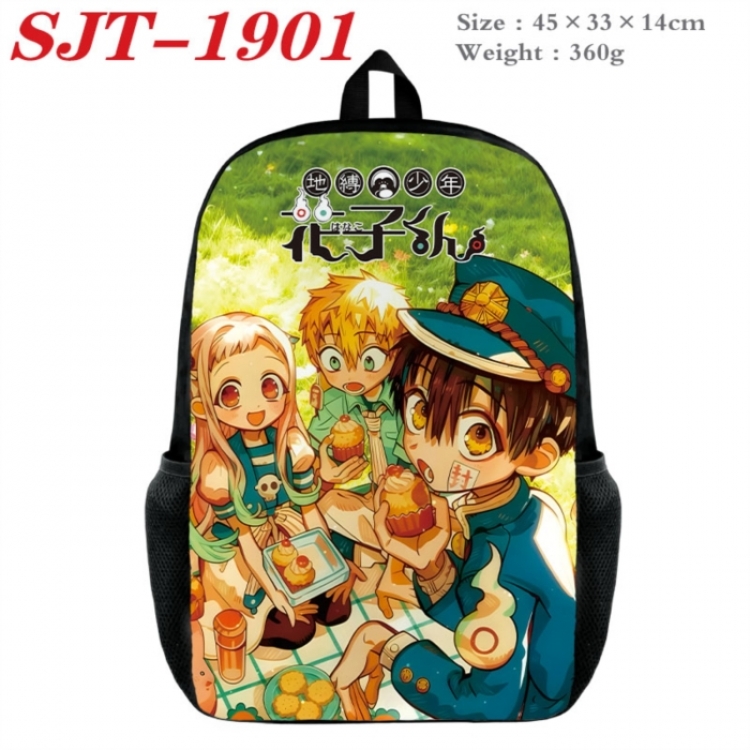 Toilet-bound Hanako-kun Anime nylon canvas backpack student backpack 45x33x14cm