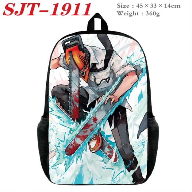 Chainsaw Man Anime nylon canvas backpack student backpack 45x33x14cm