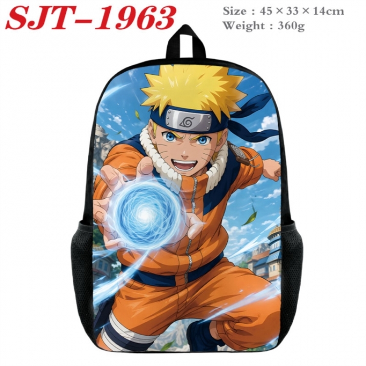 Naruto Anime nylon canvas backpack student backpack 45x33x14cm