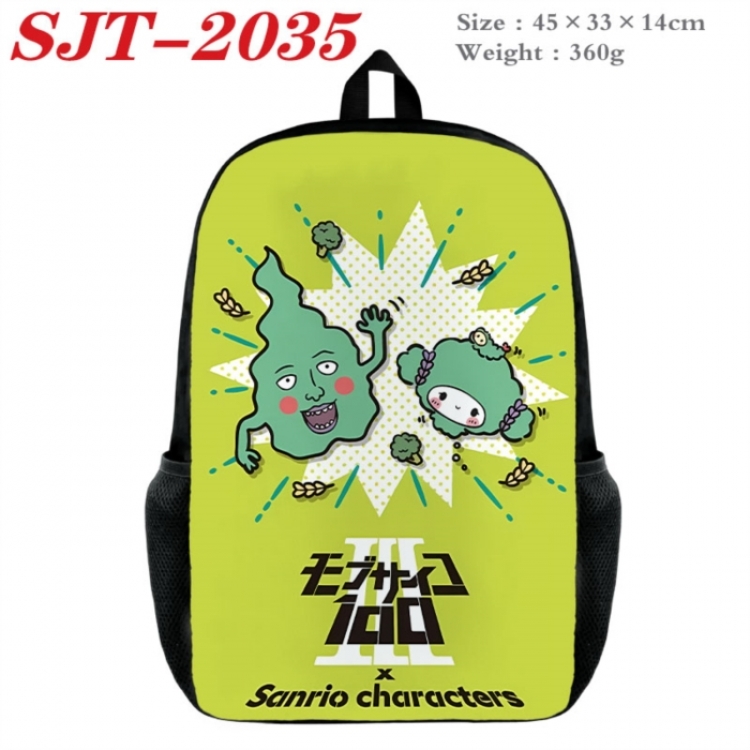 Mob Psycho 100 Anime nylon canvas backpack student backpack 45x33x14cm