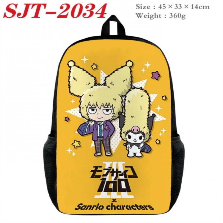 Mob Psycho 100 Anime nylon canvas backpack student backpack 45x33x14cm