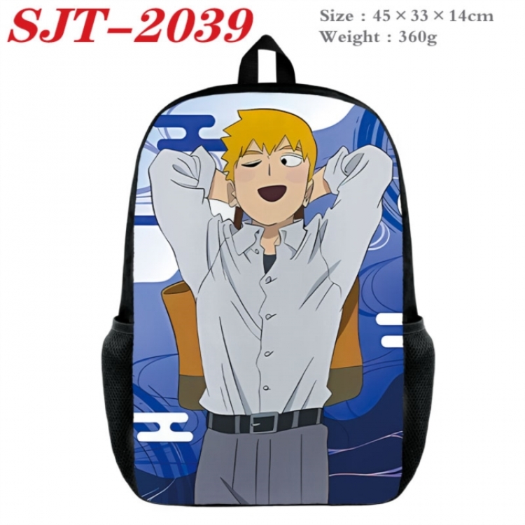 Mob Psycho 100 Anime nylon canvas backpack student backpack 45x33x14cm