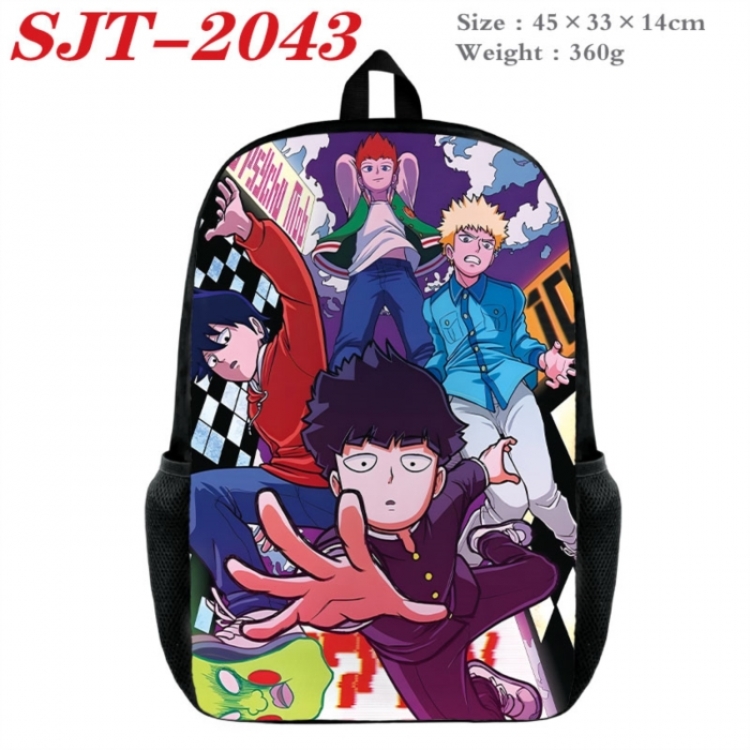 Mob Psycho 100 Anime nylon canvas backpack student backpack 45x33x14cm